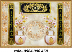 Tranh gạch 3d trang trí phòng thờ - X65