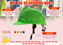 🪖 Mũ bảo hộ Bảo Bình N003 – Hàng việt, chất lượng chuẩn quốc tế!