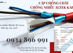 Cáp Tín Hiệu Chống Cháy Chống Nhiễu 2x2.5– Altek Kabel Đà Nẵng, Huế, Quảng Trị