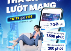 Gói cước TK179 MobiFone: Ưu đãi data – Thả ga lướt mạng