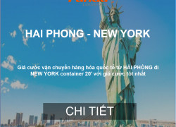 Cước Tàu Biển Từ Hải Phòng Đến New York, Mỹ