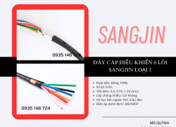 Cáp Sanjing Sài Gòn 6×0.5, 6×0.75, 6×1.25, 6×1.5