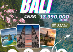 Tour Tết Bali Bay Thẳng Dịch Vụ 4–5★