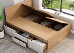 Giường Ngủ Gỗ Công Nghiệp Tích Hợp Hộc Kéo Hiện Đại