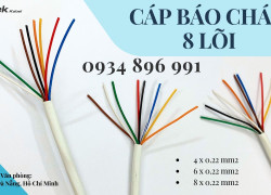 Cáp Báo Cháy 8 Lõi 0.22 Mm2 Sẵn Cần Thơ, Vũng Tàu, Hồ Chí Minh