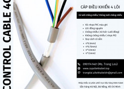 Cáp điều khiển 4x0.5, 4x0.75, 4x1.0, 4x1.5 Đà Nẵng, Huế, Quảng Ngãi