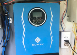 Hệ thống điện năng lượng mặt trời 3kW  giá rẻ – có lưu trữ – thử tải 2000W