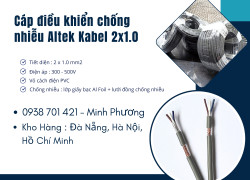 Cáp điều khiển chống nhiễu Altek Kabel 2x1.0 Thanh Hóa, Hà Tĩnh, Phú Yên