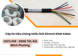Cáp tín hiệu chống nhiễu 8x0.22mm2 Altek Kabel giao ngay Đà Nẵng, Hà Tĩnh, Thanh Hóa