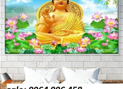 Tranh gạch 3d phật quan âm - SKL06