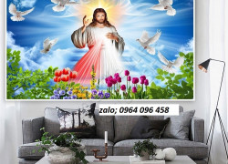 Tranh gạch 3d tranh thiên chúa - SLK74