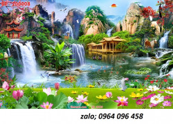 Tranh gạch 3d phong cảnh đồng quê - MN052