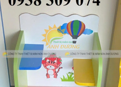 Kệ góc chơi mầm non, kệ cá nhân mầm non, kệ nhà trẻ