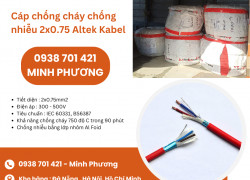Cáp điện chống cháy chống nhiễu 2x0.75 Altek Kabel sẵn kho Đà Nẵng, Hà Nội, Hồ Chí Minh