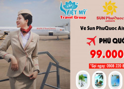 Săn vé 99K bay Phú Quốc cùng Sun PhuQuoc Airways
