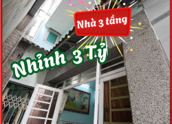 TT QUẬN 8 – 3 TẦNG – NHỈNH 3 TỶ – 3PN, NHÀ MỚI VÀO Ở NGAY Đ. DẠ NAM