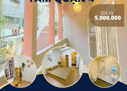 CHÍNH CHỦ CHO THUÊ PHÒNG TRUNG TÂM QUẬN 4 – SÁT Q1 (5 PHÚT)