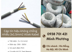 Cáp tín hiệu không chống nhiễu 3x1.5mm2 Altek Kabel chính hãng – giá tốt Đà Nẵng
