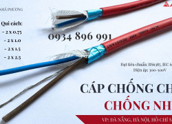 Cáp Chống Cháy Chống Nhiễu 2 Lõi Giao Ngay Cần Thơ, Đồng Nai, Long An.