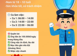 CẦN TUYỂN GẤP NHÂN VIÊN BẢO VỆ – ĐI LÀM NGAY Đức Hòa, Long An