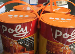 Nhà phân phối sơn dầu Expo PoLy màu đỏ phòng cháy chữa cháy cho sắt thép chính hãng giá rẻ