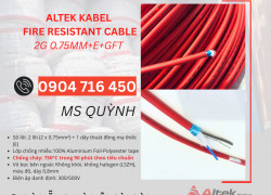 Cáp Chống Cháy Chống Nhiễu 2x0.75mm2 Altek Kabel