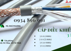 Dây Điều Khiển 3x0.75 Giao Ngay Cần Thơ, Long An, Bình Thuận