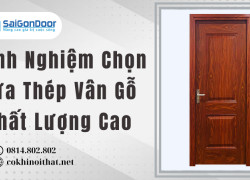 Kinh Nghiệm Chọn Cửa Thép Vân Gỗ Chất Lượng Cao
