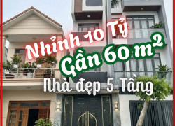 MẶT TIỀN Q.8, GẦN 60m², NHỈNH 10 TỶ , 5 TẦNG, 6PN, 4WC, NỞ HẬU