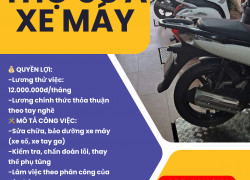 TRƯỜNG FI – TUYỂN DỤNG THỢ SỬA XE MÁY