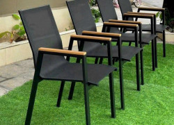 Ghế lưới sân vườn có tay vịn CC2027A tại HCM