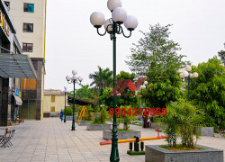 Cột đèn sân vườn DC06 chùm 5 bóng phù hợp nhiều không gian