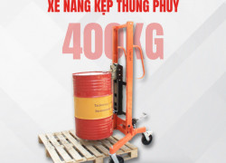 Xe nâng kẹp phuy tay cao – Lựa chọn hợp lý cho nâng phuy trong kho xưởng