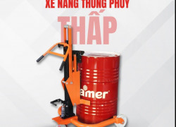 🛢️ Xe nâng phuy thấp – Giải pháp xử lý phuy an toàn, tiết kiệm sức