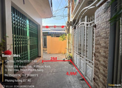 Bán nhanh nhà 2 tầng kiệt 356 Hoàng Diệu, Đà Nẵng.