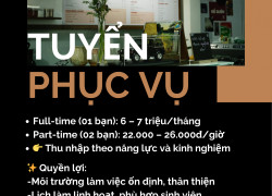QUÁN CAFE QUẬN 10 TUYỂN NHÂN VIÊN – ĐI LÀM NGAY