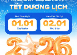 📣 VINFAST ÂU LẠC THÔNG BÁO LỊCH NGHỈ TẾT DƯƠNG LỊCH 2026