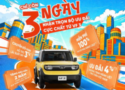 CHỈ CÒN 3 NGÀY CUỐI NHẬN TRỌN BỘ ƯU ĐÃI CỰC CHẤT TỪ VF 3