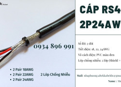 CÁP TRUYỀN THÔNG RS485 2 PAIR 22 AWG ĐÀ NẴNG, HUẾ, QUẢNG TRỊ
