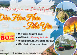 Tour Tết Âm 2026 - Đảo Hòn Nưa - Phú Yên 3N3Đ - SGC Tourist