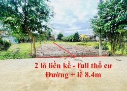 CHÍNH CHỦ BÁN 2 LÔ ĐẤT GẦN CHỢ ĐẠI HIỆP - FULL THỔ CƯ