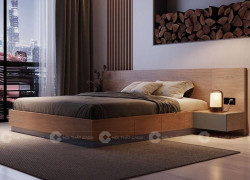 Giường Ngủ Gỗ Công Nghiệp Đẹp Có Hộc Kéo Hiện Đại