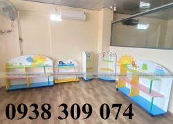 Kệ gỗ mầm non, kệ đồ chơi mầm non, tủ kệ gỗ mầm non