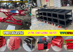 Bàn nâng xe máy, xe đẩy, tủ đựng dụng cụ