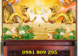 tranh gạch 3d rồng bay