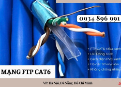 Cáp Chống Nhiễu Cat6 23awg Có Sẵn Khánh Hòa, Gia Lai, Bình Định
