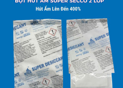 BỘT HÚT ẨM SECCO 2 LỚP – HÚT ẨM VƯỢT TRỘI ĐẾN 400%