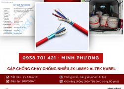 Cáp chống cháy chống nhiễu 2x1.0mm2 Altek Kabel hỗ trợ giao toàn quốc