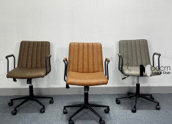 Ghế xoay làm việc nhỏ gọn có tay vịn CE1011-P tại HCM