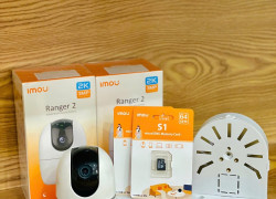 COMBO CAMERA + THẺ NHỚ IMOU (TẶNG CHÂN ĐẾ )